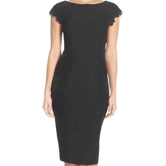 Maggie London Dress NWT Lace Sheath Details Size 6 - Picture 11 of 11